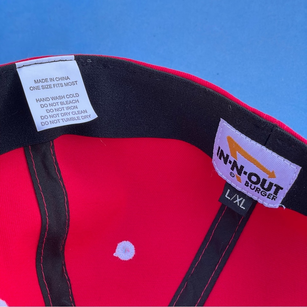 In-N-Out Burger Cap – Red & White (Size Large/XL) - Picture 6 of 6